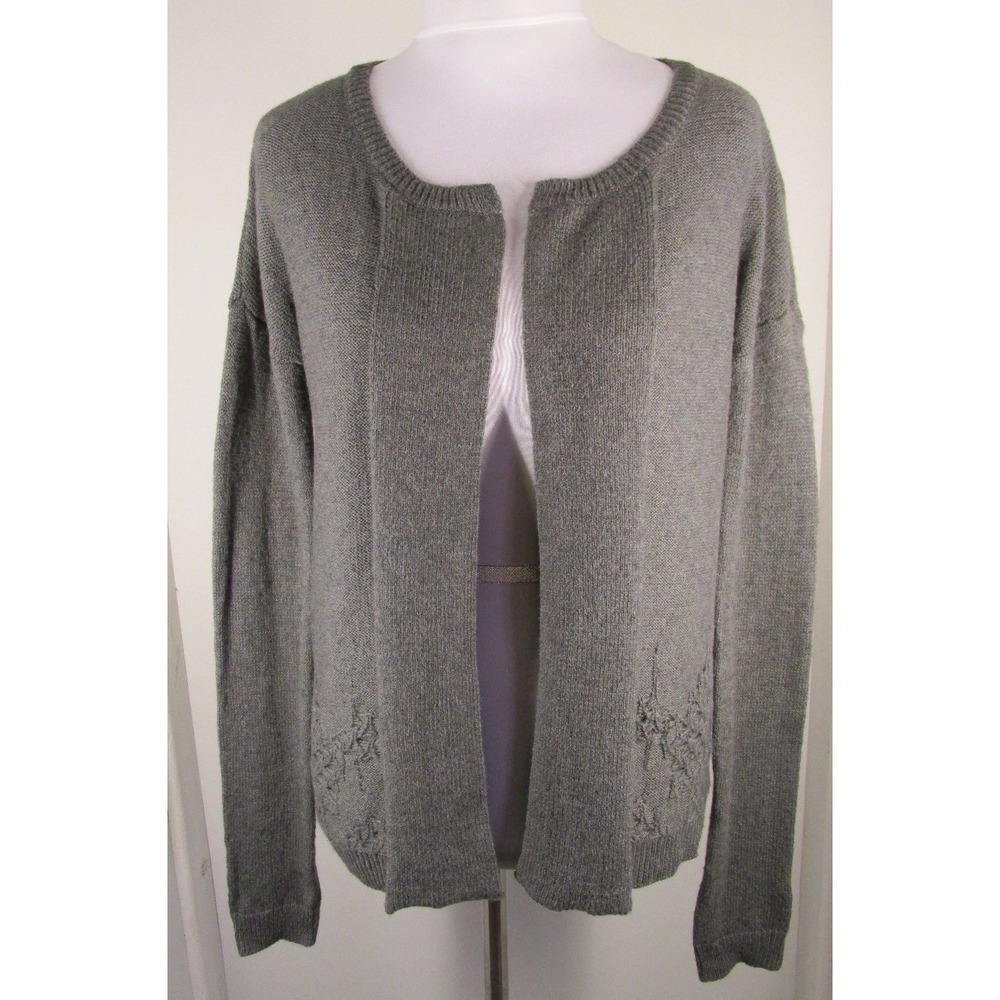 GAP Gray Wool Blend Sweater Cardigan XS Long Sleeves Oversized
